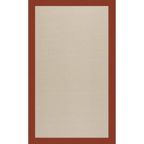 Creative Concepts-Beach Sisal Classic Persimmon Indoor/Outdoor Bordere Rectangle image