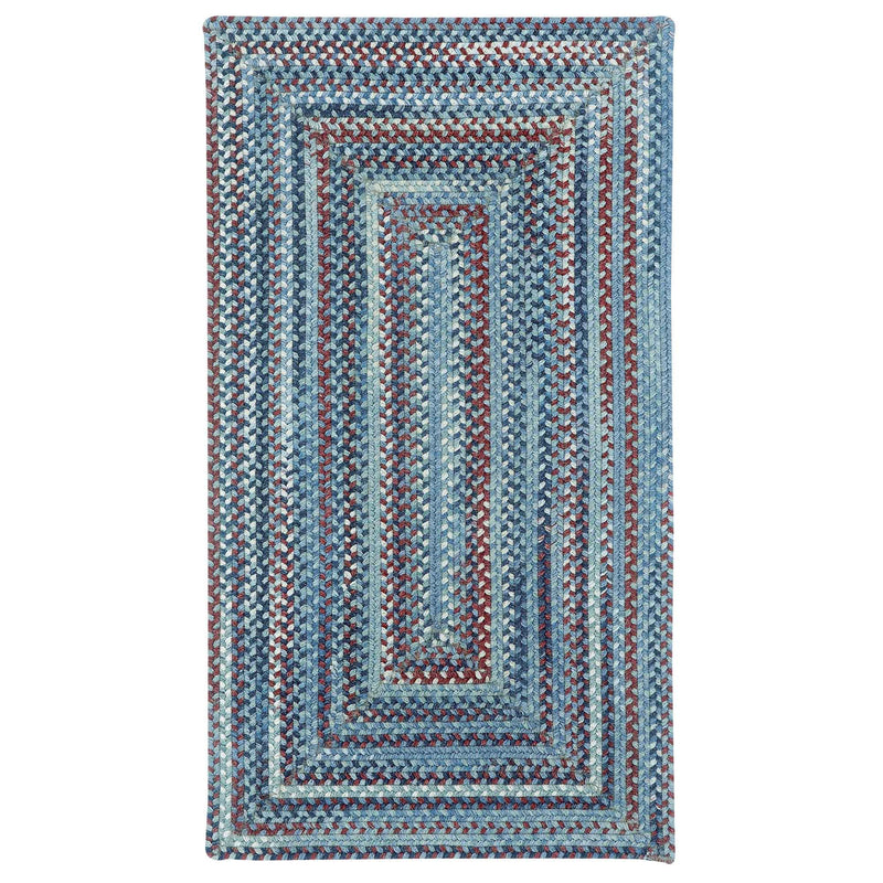 American Legacy Old Glory Braided Rug Concentric image