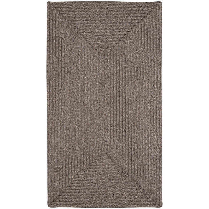 Simplicity Wood Braided Rug Concentric image