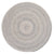 Dramatic Static Foggy Day Braided Rug Round image