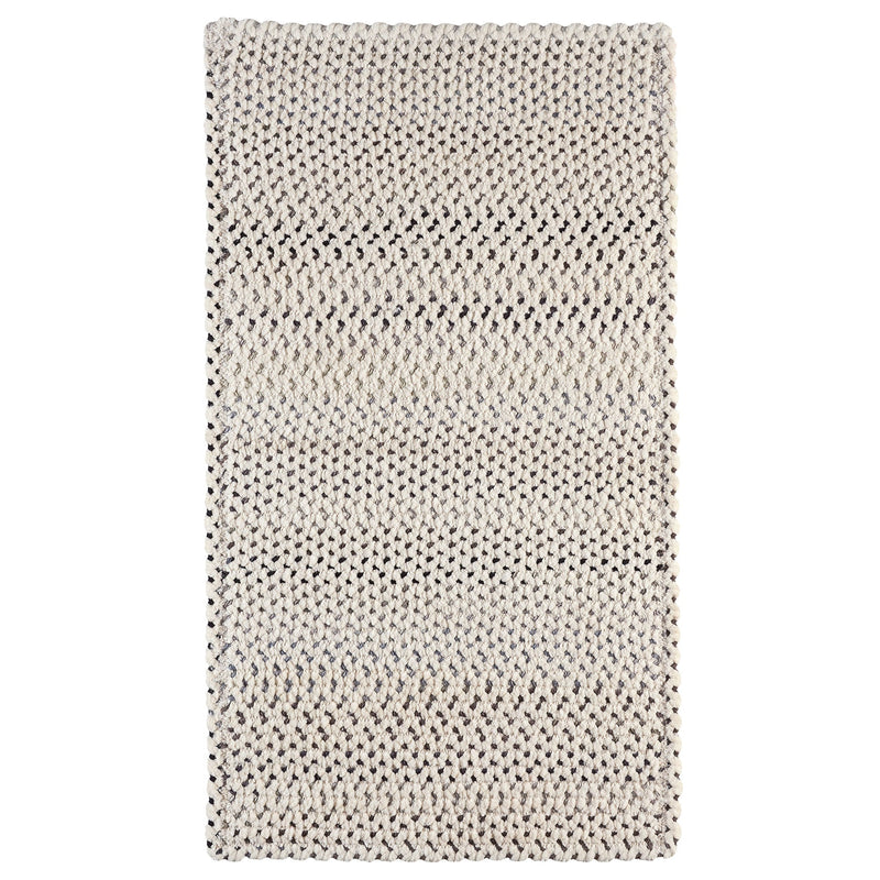 Dramatic Static Foggy Day Braided Rug Cross Sewn Rectangle SiloX image