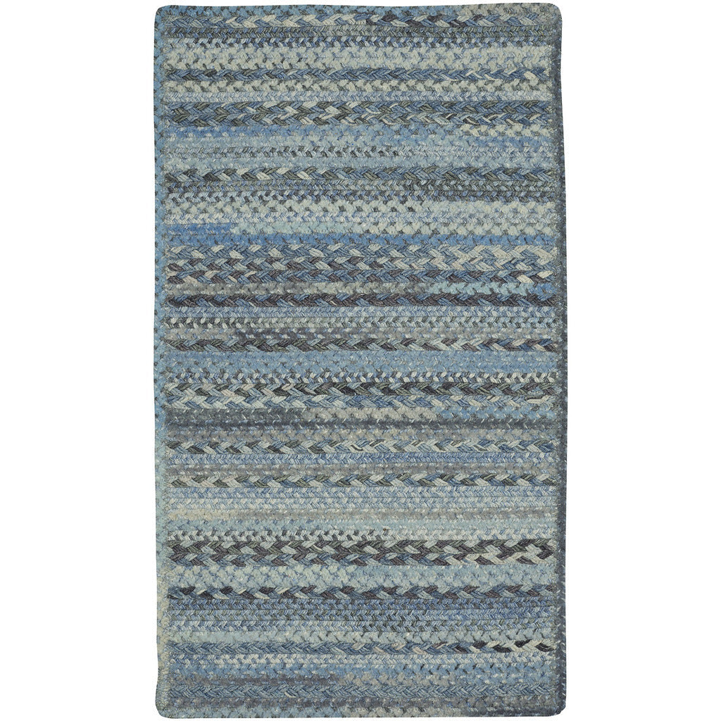 Bayview Slate Braided Rug Cross Sewn Rectangle image