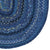 Bayview Twilight Blue Braided Rug Oval Corner image