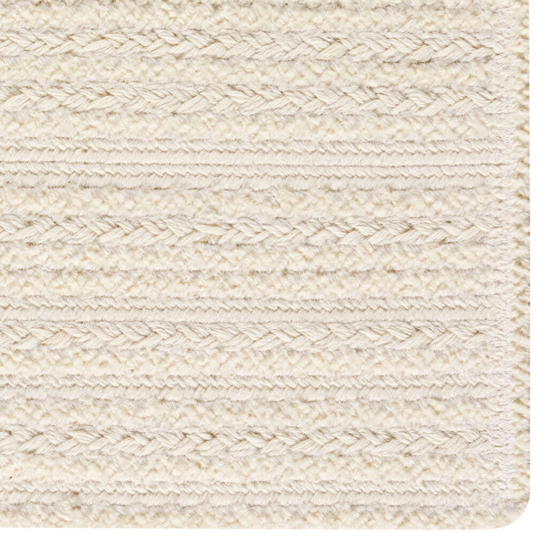 Bayview Lambswool Braided Rug Cross Sewn Rectangle Corner image