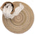 Bayview Neutral Braided Rug Round Roomshot image