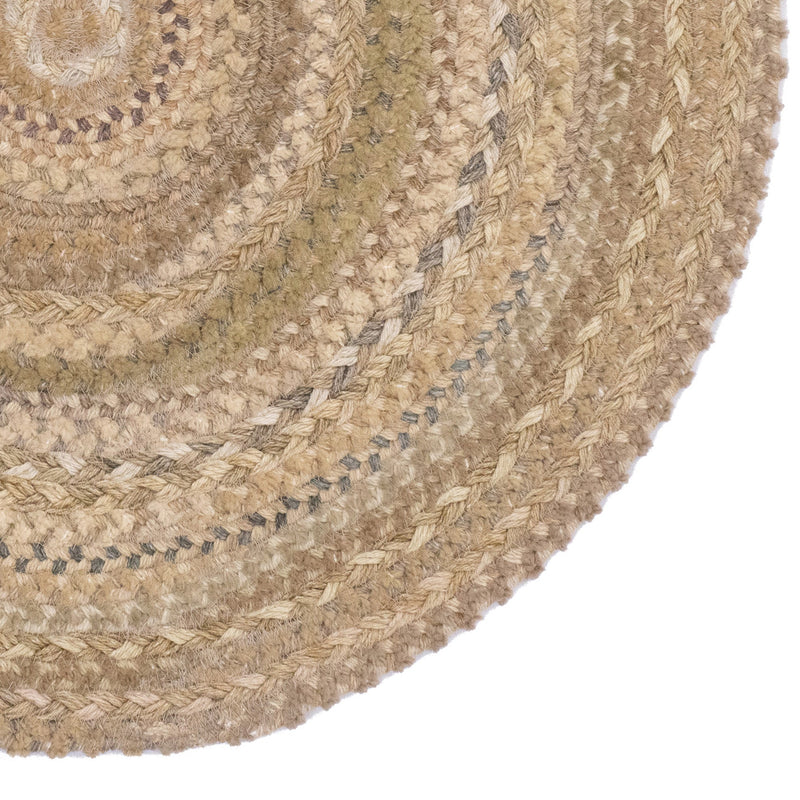 Bayview Neutral Braided Rug Round Corner image