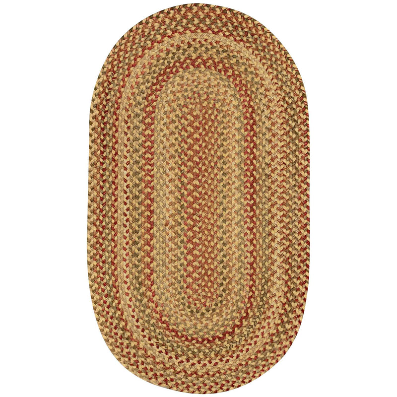 Homecoming Wheatfield Braided Rug Oval SiloV image