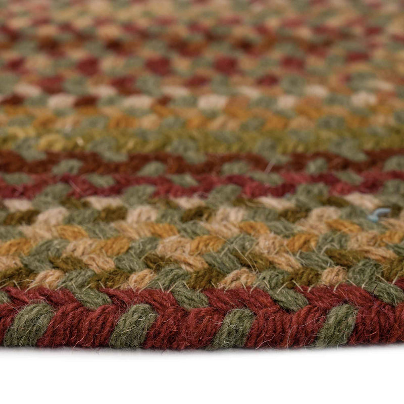 Homecoming Evergreen Braided Rug Oval Cross Section image