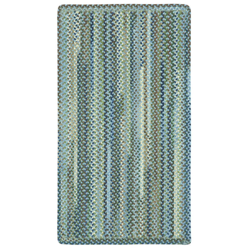 Homecoming Sky Blue Braided Rug Rectangle SiloR image