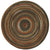 Homecoming Chestnut Brown Braided Rug Round SiloC image