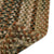 Homecoming Chestnut Brown Braided Rug Concentric Back image