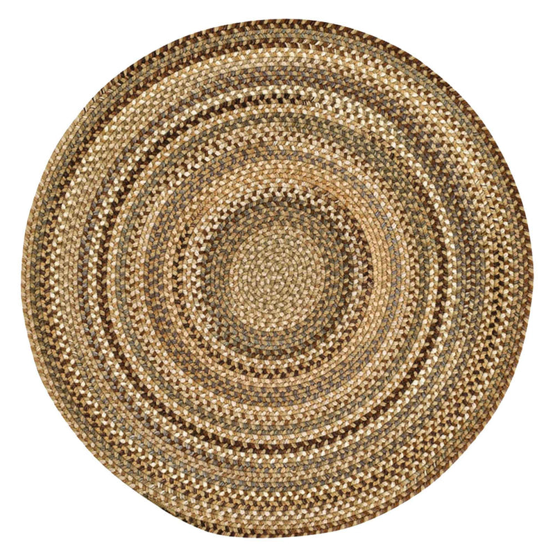 Homecoming River Rock Braided Rug Round SiloC image