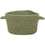 Heathered Sage Green Braided Rug Basket SiloB image