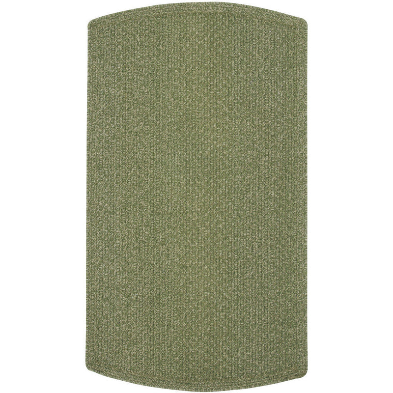 Heathered Sage Green Braided Rug Tailored Rectangle SiloU image