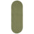 Heathered Sage Green Braided Rug Oval Runner Silo image