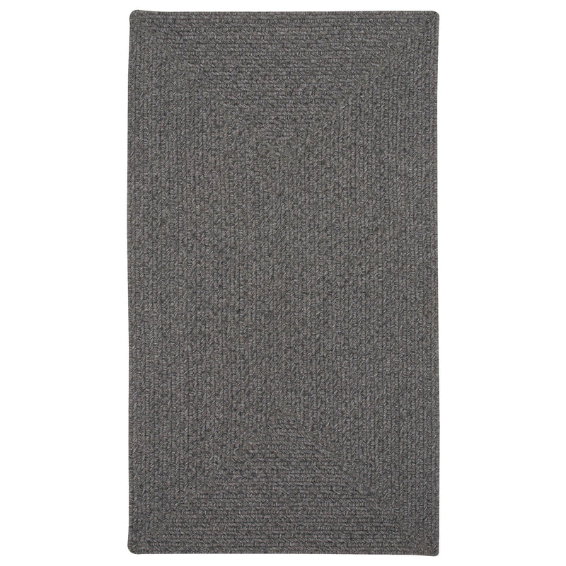 Heathered Grey Braided Rug Concentric SiloQ image