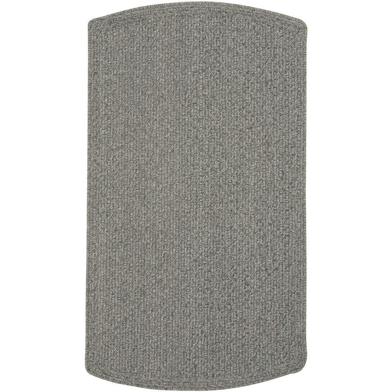 Heathered Grey Braided Rug Tailored Rectangle SiloU image