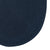 Heathered Pinwheel Navy Blue Solid Braided Rug Oval Corner image