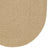 Heathered Beige Braided Rug Oval Corner image