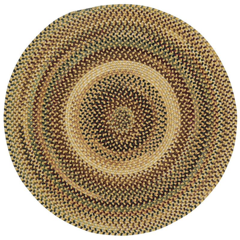 Gramercy Gold Braided Rug Round SiloC image