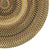 Gramercy Gold Braided Rug Round Corner image