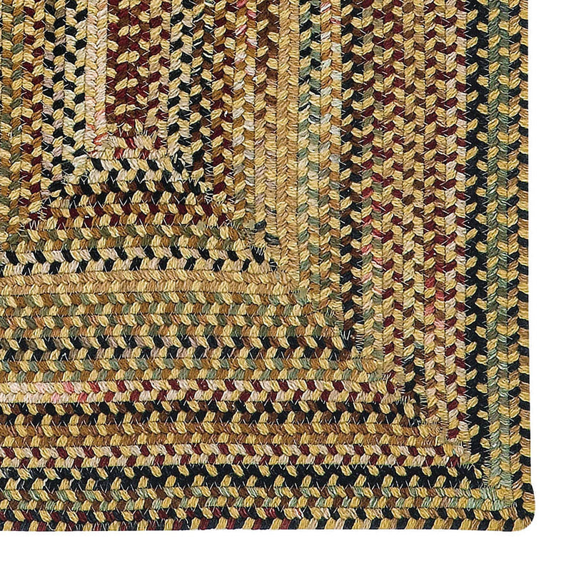 Gramercy Gold Braided Rug Concentric Corner image