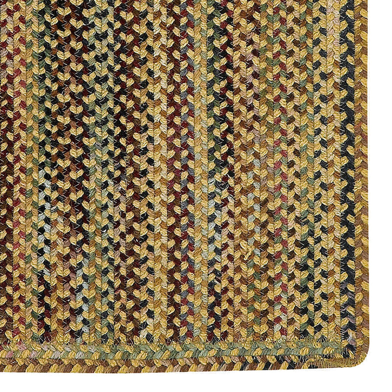 Gramercy Gold Braided Rug Rectangle Corner image