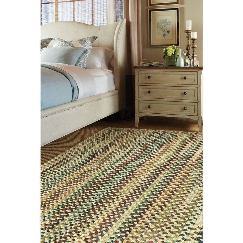 Gramercy Gold Braided Rug Oval Roomshot image