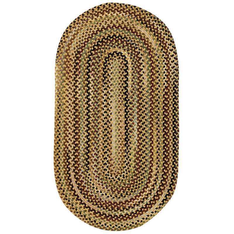 Gramercy Gold Braided Rug Oval SiloV image