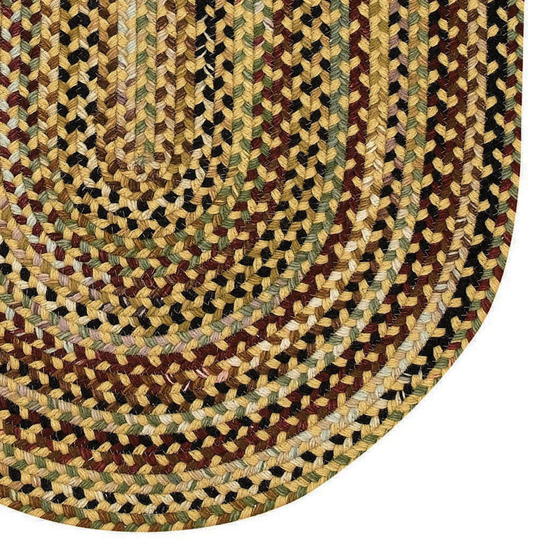 Gramercy Gold Braided Rug Oval Corner image