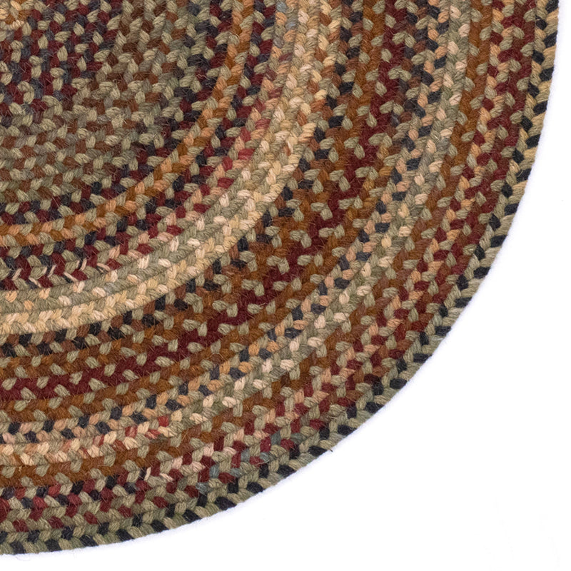 Gramercy Sage Braided Rug Round Corner image