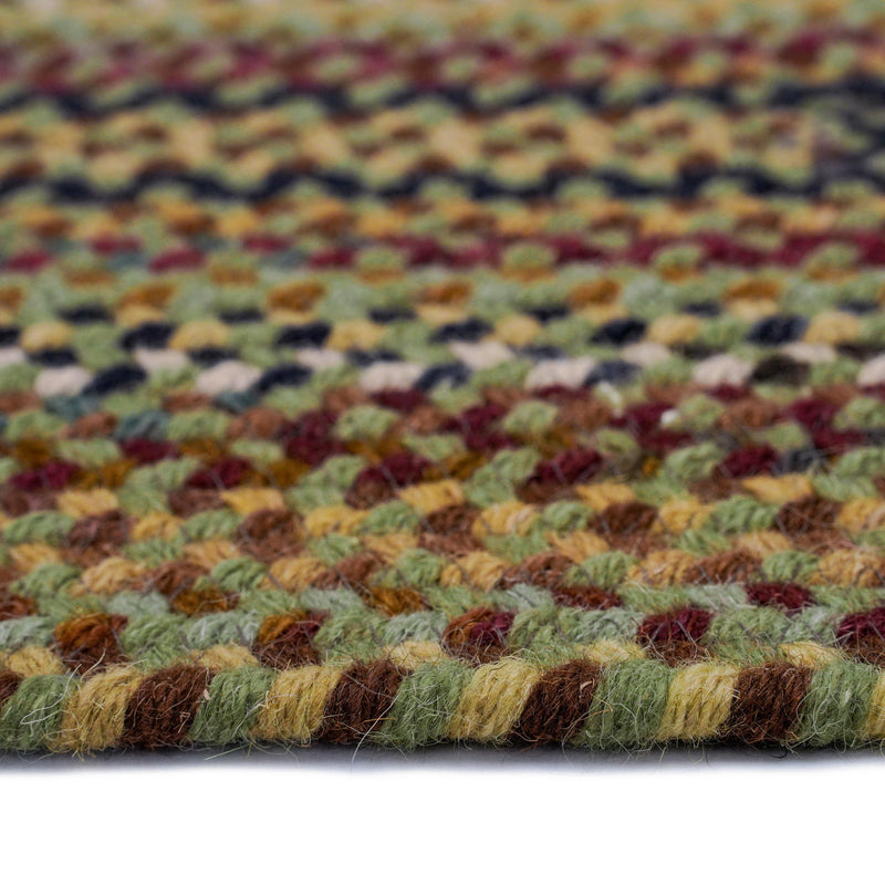 Gramercy Sage Braided Rug Concentric Cross Section image