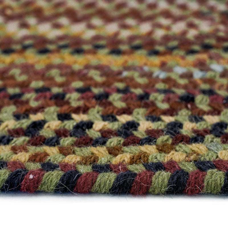 Gramercy Sage Braided Rug Oval Cross Section image