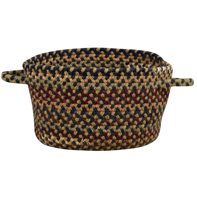 Gramercy Black Braided Rug Basket SiloB image