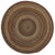 Gramercy Black Braided Rug Round SiloC image