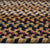 Gramercy Black Braided Rug Oval Cross Section image