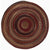 Gramercy Cinnabar Braided Rug Round SiloC image