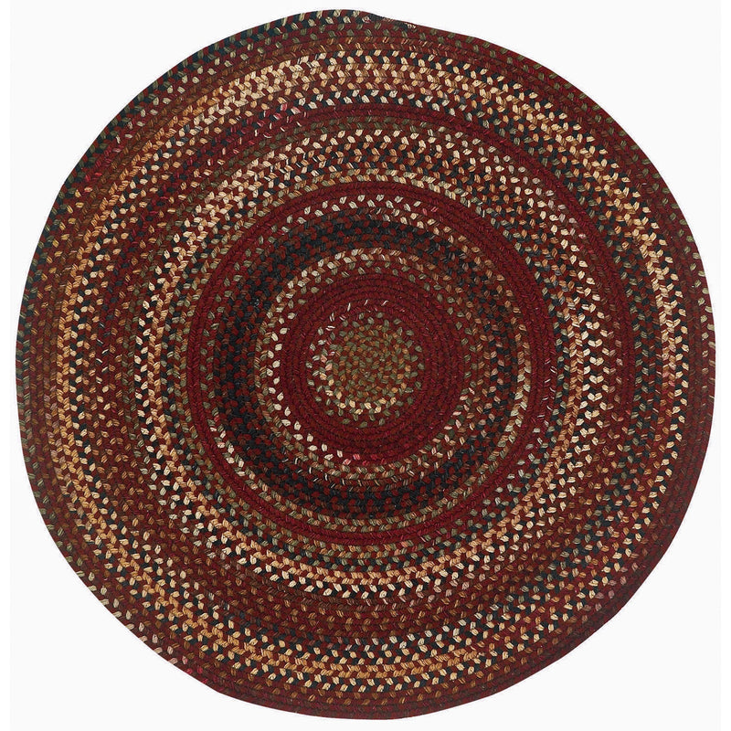 Gramercy Cinnabar Braided Rug Round SiloC image