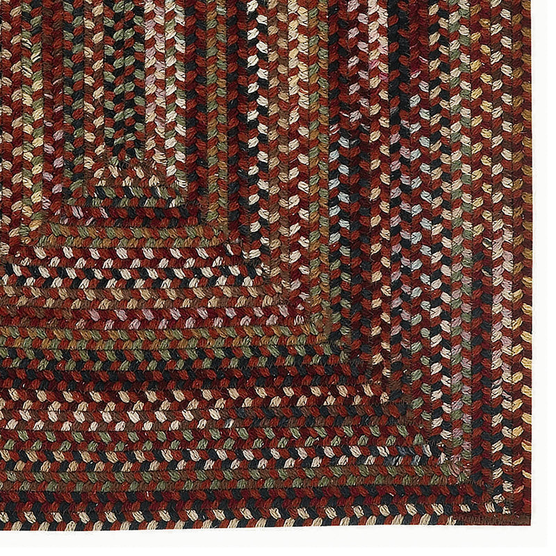 Gramercy Cinnabar Braided Rug Concentric Corner image