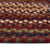 Gramercy Cinnabar Braided Rug Oval Cross Section image