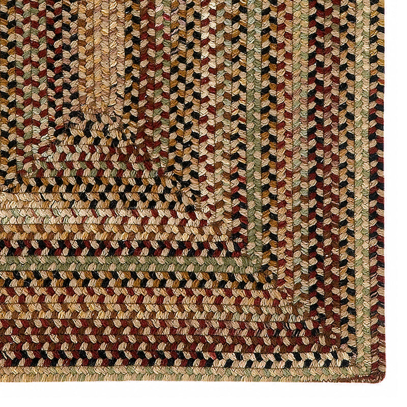 Gramercy Tan Braided Rug Concentric Corner image