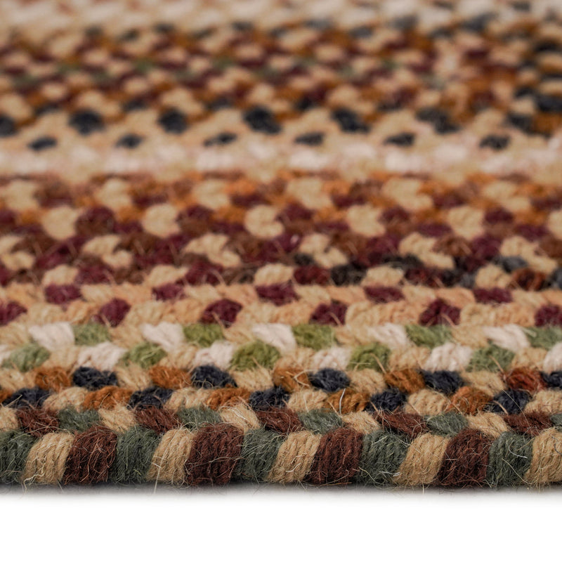 Gramercy Tan Braided Rug Concentric Cross Section image