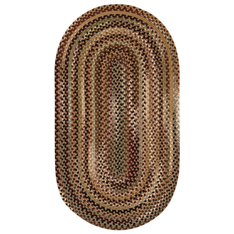 Gramercy Tan Braided Rug Oval SiloV image