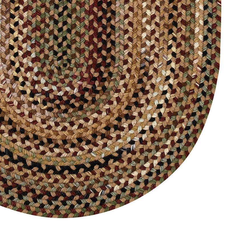 Gramercy Tan Braided Rug Oval Corner image