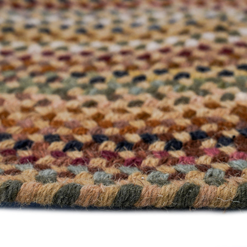 Gramercy Tan Braided Rug Oval Cross Section image