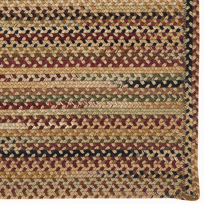 Gramercy Tan Braided Rug Cross-Sewn Corner image