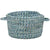 Sea Glass Ocean Blue Braided Rug Basket SiloB image