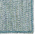 Sea Glass Ocean Blue Braided Rug Rectangle Corner image