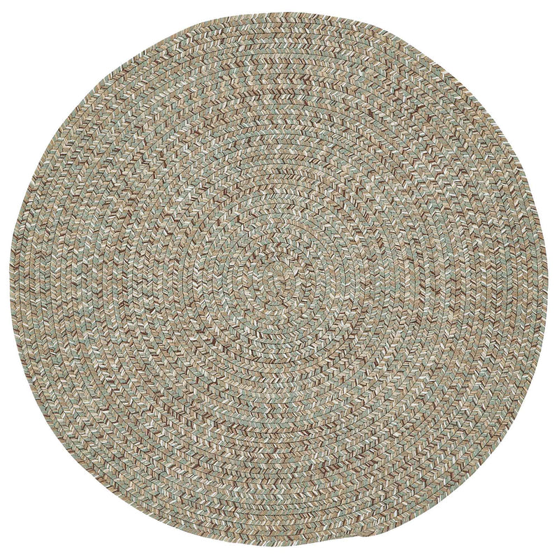 Sea Glass Spa Braided Rug Round SiloC image