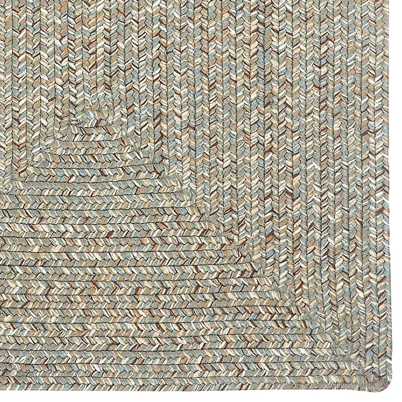 Sea Glass Spa Braided Rug Concentric Corner image